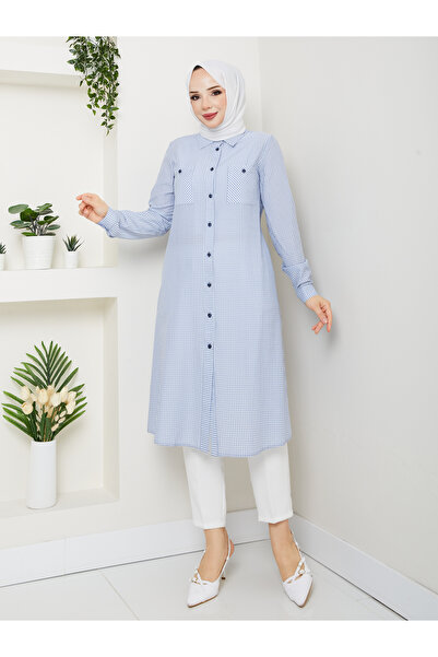 BELLİNA Kadın Yazlık Pamuk Polyester Rahat Tunik