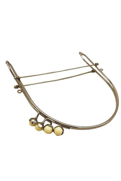 angel çanta aksesuar Angel Bag Accessory 19 cm Silver Color D Model Cream Double Ball Bag Clip, Bag Scholarship
