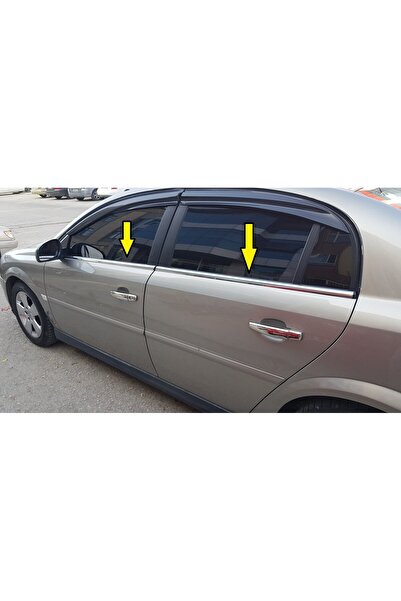 CHROMELINE Opel Vectra C Krom Cam Çıtası Paslanmaz Çelik 4 Parça 2002 - 2008