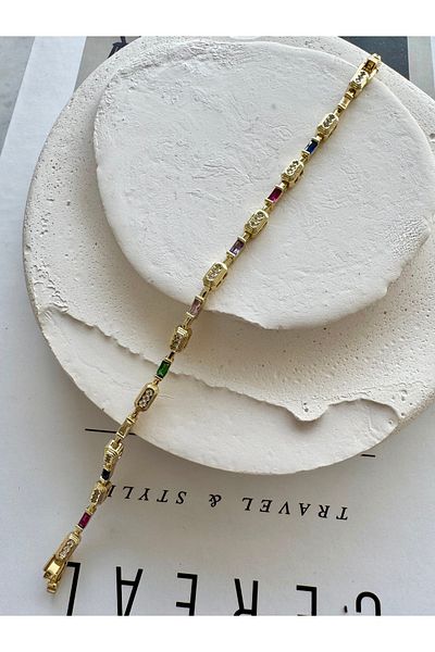 NiAccessory Colorful Zircon Stone Bracelet
