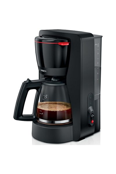 Bosch Cafetiera My Moment TKA2M113, 1.37 l, sticla, sistem antipicurare, oprire automata, negru