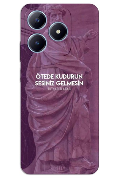 MRCİLETİSİM Realme Note 50 Case Hd Pattern Printed Back Cover - the Moon Is o...