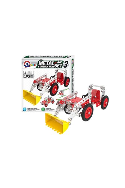Technok Metal Construction Toy, 4 models, 193 pcs