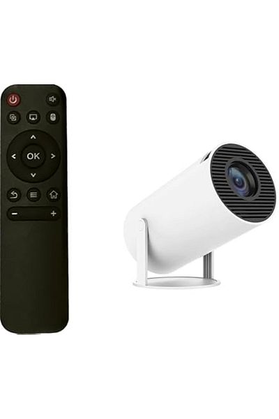 Shopi Protechtor Smart 4K Portable Projector with Built-in Speakers, Screen Mirroring, 2.4/5G WiFi, BT 5