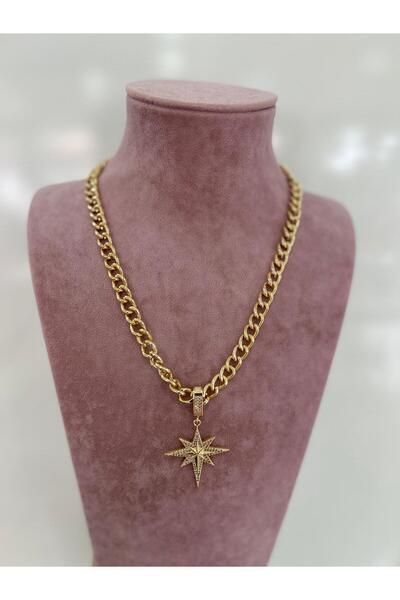 Gold Çelik Kolye