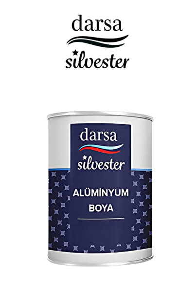 DARSA Silvester Parlak Alüminyum Yaldız Boya 0,12L -0,45L -0,75L | Yüksek Isı...