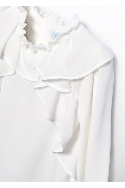 Abel & Lula Abel&Lula Female Child Chiffon Ruffle Blouse 5677