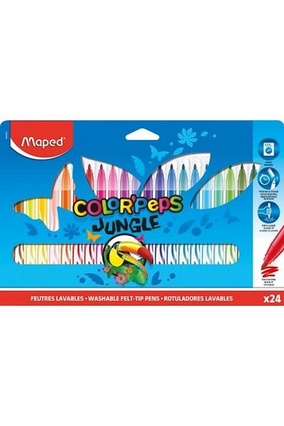 Maped Carioci Color Peps Jungle 24 culori/set,