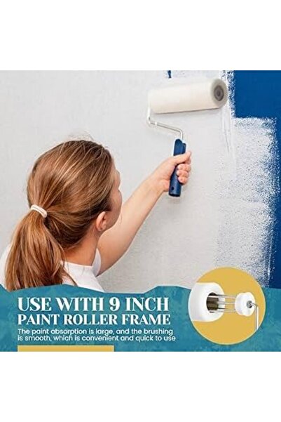 Generic 4/9-Inch Paint Roller for Water-Based Paints - Premium Roller for Smooth, Streak-Free Finish