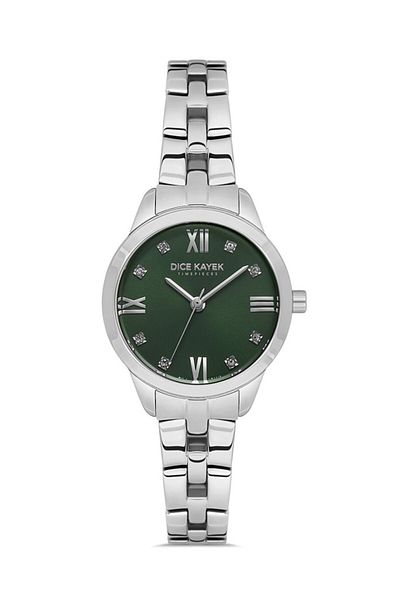 Dice Kayek Dk.1.Ag1410.03 Stone Design Steel Cord Steel Case 5 Atm Water Resistant Metallic Color Case
