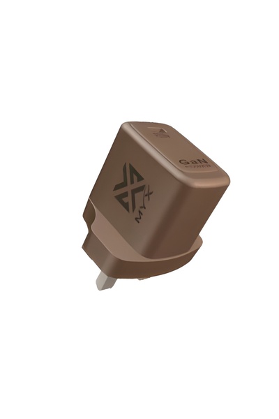 MYX QuickVolt 20W GAN Power Fast Charging Travel Charger With USB-C TO USB-C Cable- Gold Edition