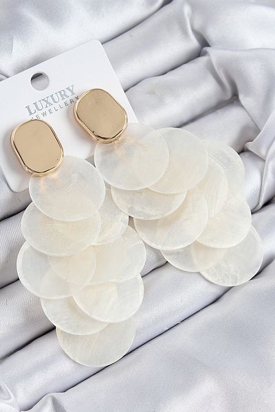 SeyCey.co Brass Dangle Model Gold Color Women's Earrings