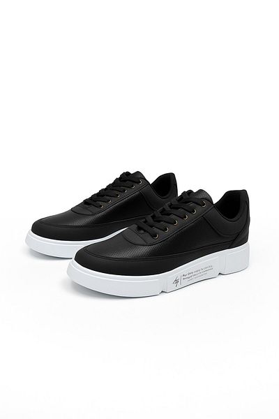İmerShoes Casual Men's Sports Shoes Lace-Up Stitching Detail Lightweight Thick High Sole Sneaker Mc06