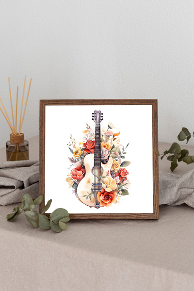 Dekorsiahome Četvrtasta slika sa drvenim okvirom TK1251