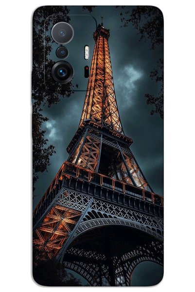 MRCİLETİSİM حافظة هاتف Xiaomi Mi 11T / Mi 11T Pro مطبوعة بنمط HD - برج إيفل