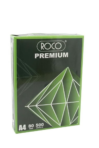 Roco Premium White A4 Copy Paper 80gsm – 500 Sheets