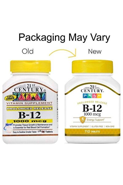 21st Century 21st Century Prolonged Release B-12 1000 mg Vitamin Supplement -...