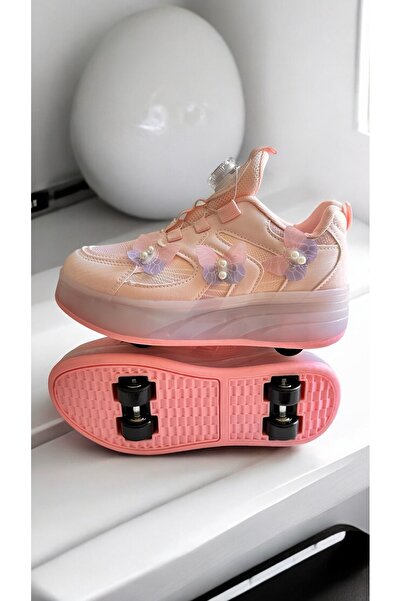 gulflower nude Işıklı tekerlekli paten ayakkabı şarjli tekerleksiz kulanila b...