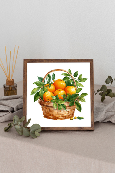 Dekorsiahome Kvadratni sto sa drvenim okvirom TK1205