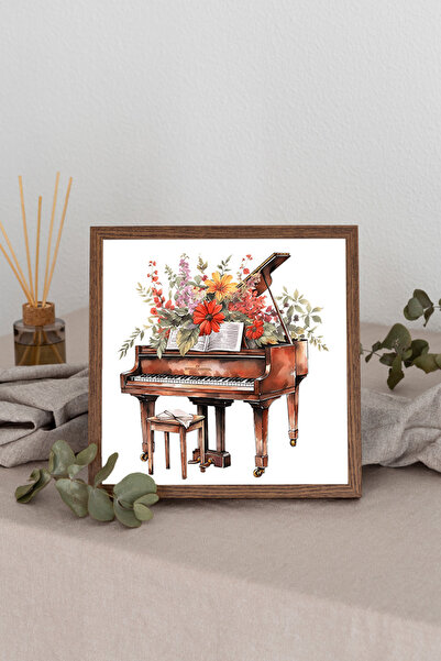 Dekorsiahome Τετράγωνος πίνακας με ξύλινο πλαίσιο TK1253