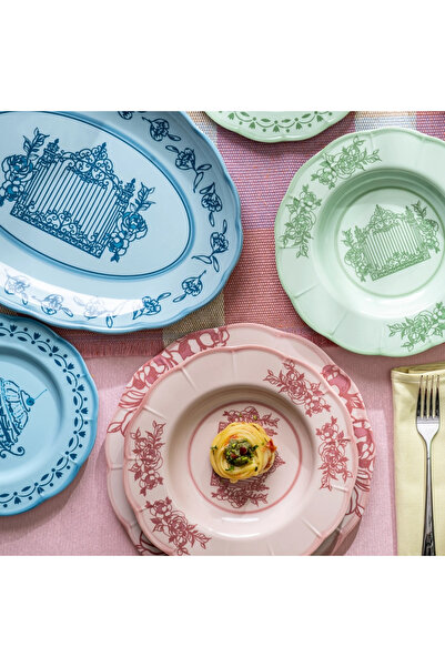 GUZZİNİ Josephine Servis Tabağı Small 36x27 cm Mavi