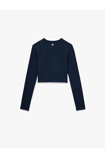 Koton Cotton Long Sleeve Crew Neck Sports T-Shirt