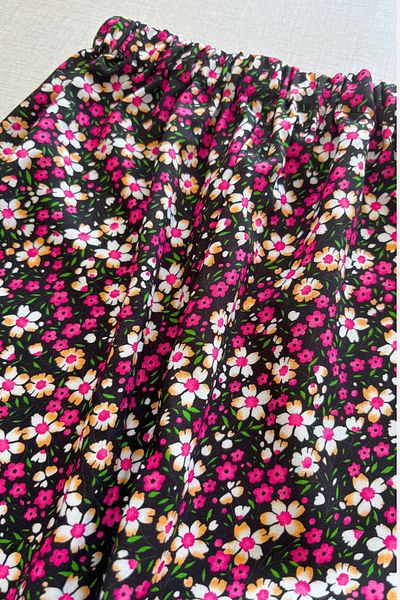 sinankardeşler Young Girl Elastic Viscose Patterned Shalwar 13-25 Years
