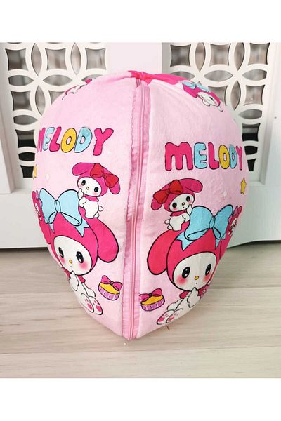 LRS STORE Sanrio Kuromi Family Melody Plush Toy 30 cm Zipper Opening Gift Plush