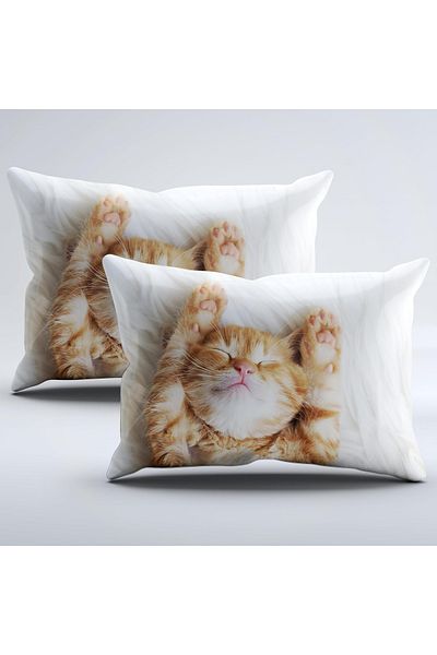 OEM Cat patterned bed linen, duvet cover 220x240 cm, 2 pillowcases 50x75 cm