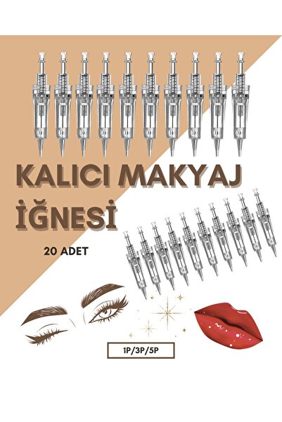 HD Kalıcı Makyaj İğnesi 20 Adet (1P/3P/5P)