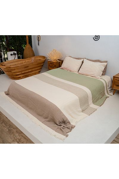 Rikka Home 100% Cotton Oversized Muslin Summer Blanket 225X240 Soft, Lightweight, Breathable, Double Sided