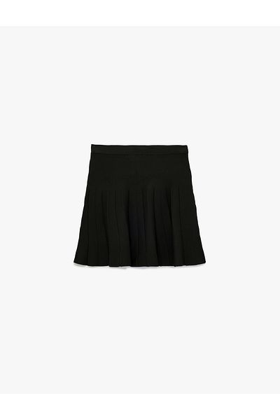 Koton Regular Waist Pleated Mini Skirt