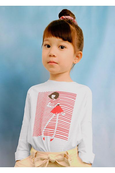 MAYORAL Girls' Hair Clip Long Sleeve T-Shirt