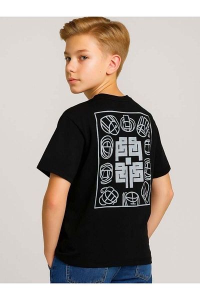 Zekids Boy's Create Written Cotton T-Shirt