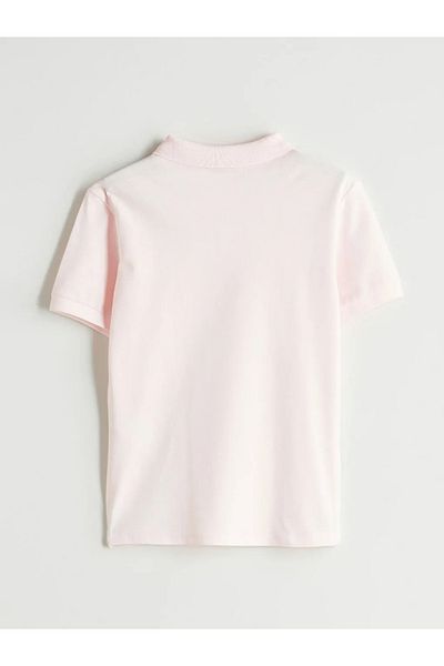 LC Waikiki Lcw Kids Green Polo Neck Girl's T-Shirt