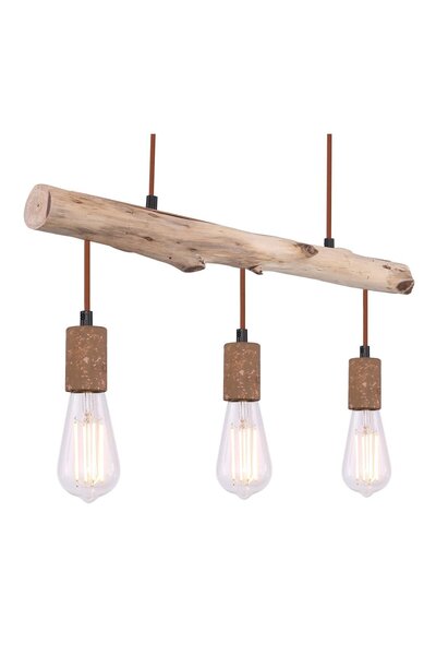 Globo Lighting Candelabru Jakob 15327-3N, 3xE27, IP20, lemn+rui, Globo Lighting