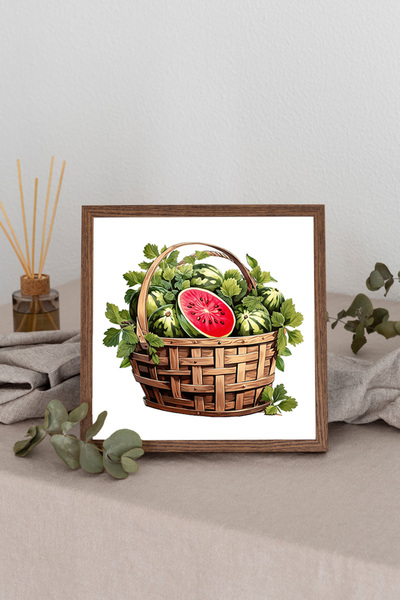 Dekorsiahome Četvrtasta slika sa drvenim okvirom TK1198