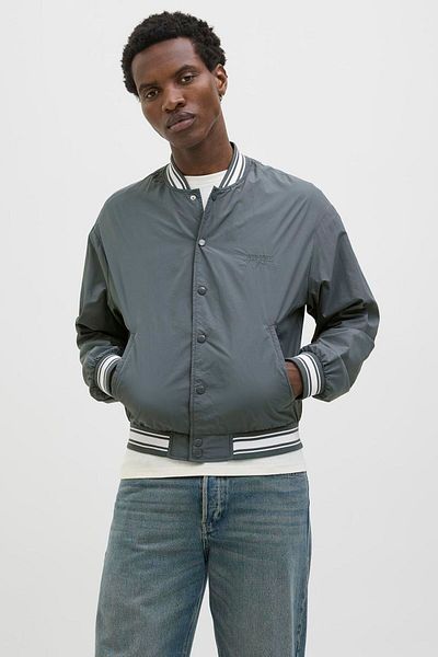 Jack & Jones Men's Logo Embroidered Bomber Jacket - Almeria