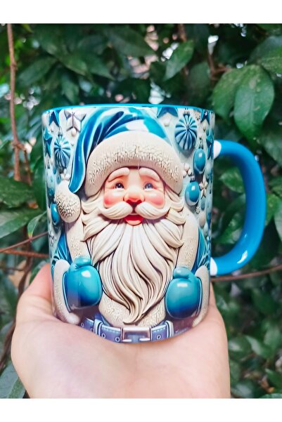 Mugs and love Noel baba baskı yılbaşı hediyelik porselen kupa