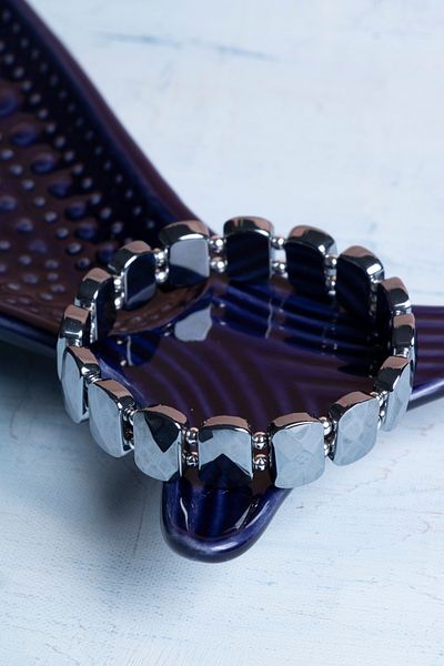 DENİZ Certified Terahertz Natural Stone Bracelet
