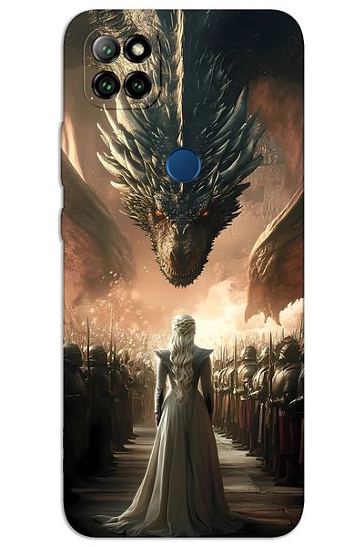 MRCİLETİSİM Casper Via E30 Case Hd Pattern Printed Back Cover - Dragons
