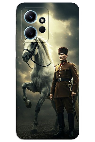 MRCİLETİSİM حافظة هاتف Xiaomi Redmi Note 12 4G ذات غطاء خلفي مطبوع بنمط HD - ...