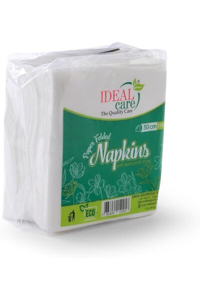 Ideal Pack 30 cm Paper Folded Dining Napkin Everyday Premium 1-Ply