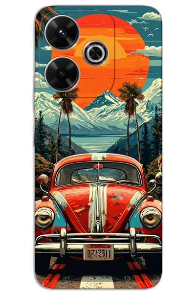 MRCİLETİSİM غطاء خلفي مطبوع بنمط HD لهاتف Xiaomi Redmi 13 - Vosvos Moon