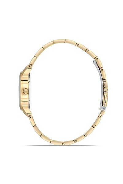 Dice Kayek Dk.1.Ag1410.07 Stone Design Steel Cord Steel Case 5 Atm Water Resistant Gold Color Women