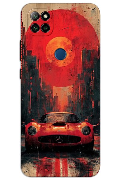 MRCİLETİSİM Casper Via E30 Case Hd Pattern Printed Back Cover - Red Mercedes