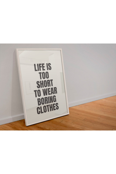 Funzee Fashion Themed Poster for Bedroom & Dressing Room - Humorous & Inspirational Wall Decor- Frameless