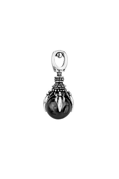 voyageaccessory Men Women Gothic Claw Design Necklace with Black & Red Glass Stone Options