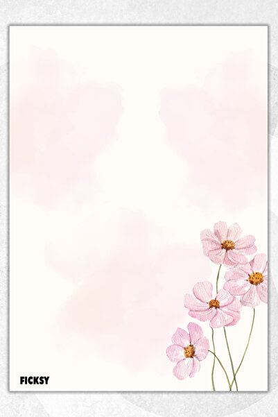 Ficksy دفتر ملاحظات A5 بدون خطوط - 50 ورقة - مذكرة - دفتر ملاحظات - ورق ملاحظات