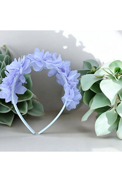 ÖZKARDEŞLER BABY Lila Çiçekli Lohusa ve Kına Partisi Taç, Şık ve Zarif Tasarım